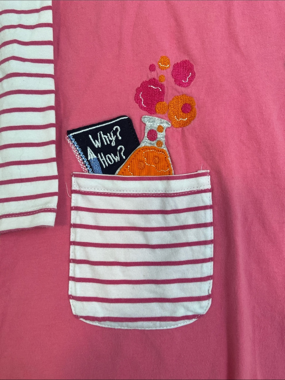 EUC girls size 5 long sleeve science novelty print play dress back to school - Picture 4 of 7